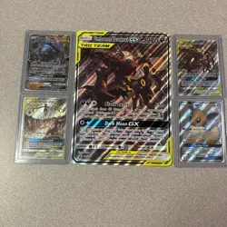 JUMBO Oversized Umbreon & Darkrai GX Tag Team Black Star Promo SM241 Pokémon+ 4 - Image 12