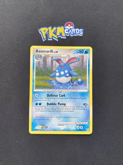 Pokémon TCG Azumarill Diamond & Pearl Base Set 18/130 Regular Rare LP. - Image 4