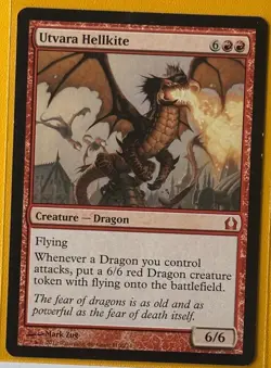 MTG - LP + - Utvara Hellkite - Return to Ravnica - Regular - Image 1