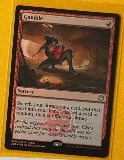 Gamble - Judge Foil Promo - MTG - Near Mint, Magic the Gathering - Image 1