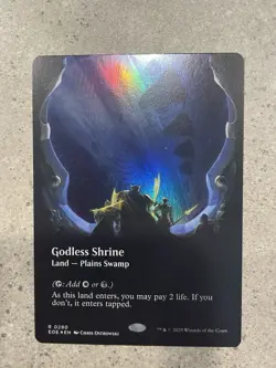 MTG Edge Of Eternities Godless Shrine Foil Borderless - Image 1