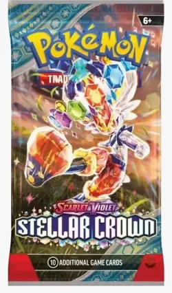 Pokemon TCG: Scarlet and Violet Stellar Crown  x1 Booster Pack Sealed I - Image 2