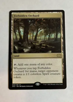MTG Double Masters 2022 #323 Forbidden Orchard - NM - Image 1