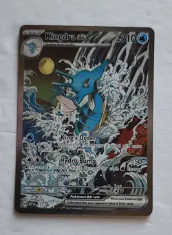 Pokemon TCG Kingdra EX SVP 131 Black Star Promo Full Art Illustration Holo - Image 1