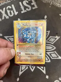 Machamp Holo Rare 1st Edition Factory Sealed Pokemon Card Near Mint - Image 1