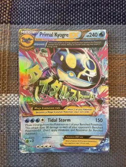 Pokemon 2014 Primal Kyogre EX Mega Full Art Holo Card 55/160 Primal Clash - Image 1
