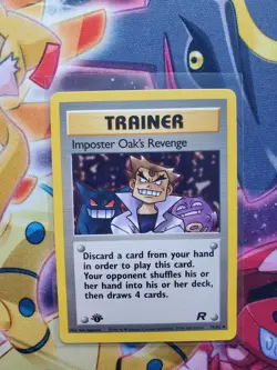 Pokemon Card - Imposter Oak's Revenge Team Rocket 1st Edition 76/82 Uncommon - Image 1