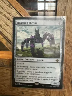 Roaming Throne Magic: The Gathering Card - Artifact Creature Golem - Image 1