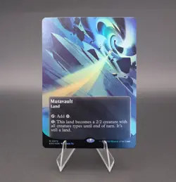 Mutavault (0073) Borderless Foil MTG Edge Of Eternities Eoe In Hand - Image 1