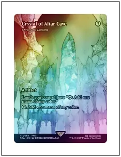 1x Crystal of Altar Cave - Chromatic Lantern, Foil, Final Fantasy, MTG NM - Image 1