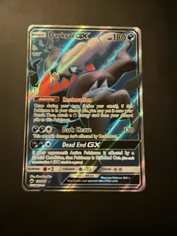 Darkrai GX (Full Art) 139/147 Pokemon Sun & Moon: Burning Shadows Holo TCG LP - Image 1