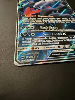 Darkrai GX (Full Art) 139/147 Pokemon Sun & Moon: Burning Shadows Holo TCG LP - Image 12