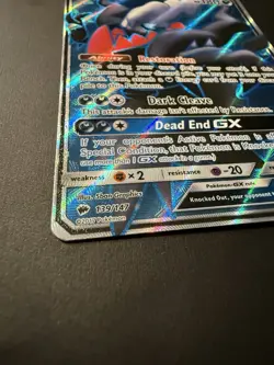 Darkrai GX (Full Art) 139/147 Pokemon Sun & Moon: Burning Shadows Holo TCG LP - Image 2