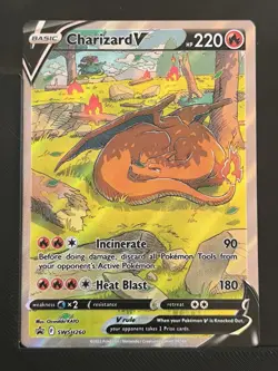 Charizard V SWSH260 Full Art Promo Rare 2022 Sword & Shield Pokemon Card TCG EN - Image 1