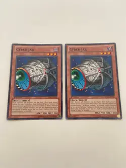 x2 YUGIOH CYBER JAR - BP01-EN002 -  BLACK RARE 1st Edition - MP - Image 1