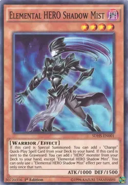 Elemental HERO Shadow Mist SDHS-EN001 Structure Deck:Hero Strike-Unlimited super - Image 1