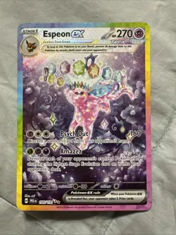 2025 Pokemon Espeon EX 155/131 - Prismatic Evolutions Special Illustration Rare - Image 12