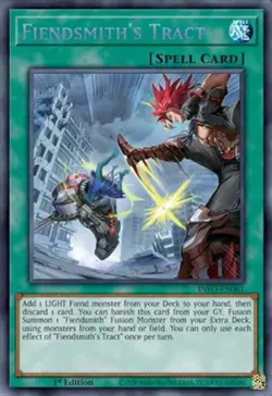 Yugioh! LP Fiendsmith's Tract - INFO-EN061 - Secret Rare - 1st Edition Lightly P - Image 2