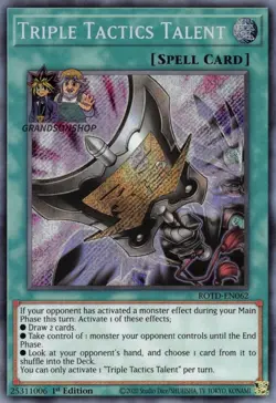 Yu-Gi-Oh! Triple Tactics Talent ROTD-EN062 1st Edition Secret Rare - Image 2