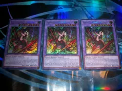 3x Fiendsmith's Desirae 1st Edition Secret Rare RA04-EN056 Yu-Gi-Oh! - Image 2