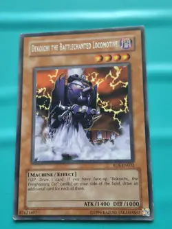 Yugioh Card - Dekoichi the Battlechanted Locomotive Rare Unlimited Ed. MP - Image 1