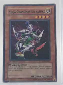 Yu-Gi-Oh Card: Ninja Grandmaster Sasuke SD5-EN015 - Image 1