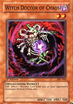 Yugioh! MP Witch Doctor of Chaos - IOC-016 - Common - 1st Edition Moderately Pla - Image 1