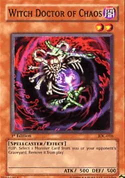 Yugioh! MP Witch Doctor of Chaos - IOC-016 - Common - 1st Edition Moderately Pla - Image 2