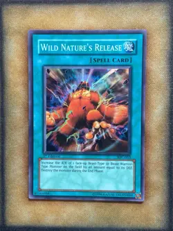 Yugioh Wild Nature's Release IOC-033 Super Rare 1st Ed LP - Image 1
