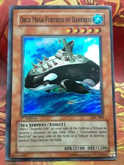 Yugioh Orca Mega-Fortress of Darkness Super Rare IOC-084 1st Ed Lightly Played - Image 1