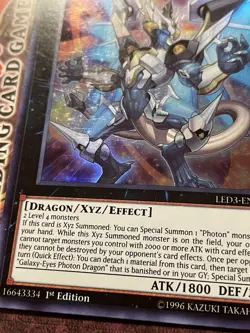 Starliege Photon Blast Dragon - LED3-EN034 - Ultra Rare - 1st Edition - VLP - Image 2