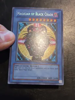 Yu-Gi-Oh SECRET RARE MAGICIAN OF BLACK CHAOS + BLACK ILLUSION RITUAL PP01 NM/VLP - Image 3