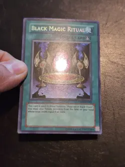 Yu-Gi-Oh SECRET RARE MAGICIAN OF BLACK CHAOS + BLACK ILLUSION RITUAL PP01 NM/VLP - Image 6
