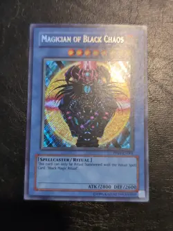 Yu-Gi-Oh SECRET RARE MAGICIAN OF BLACK CHAOS + BLACK ILLUSION RITUAL PP01 NM/VLP - Image 9