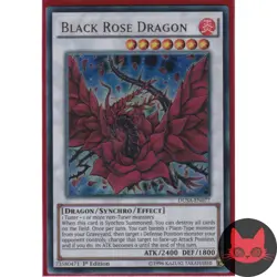 Yugioh Black Rose Dragon DUSA-EN077 Ultra Rare 1st Edition NM - Image 2