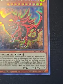 Yugioh! Slifer The Sky Dragon - KICO-EN063 Secret Pharaoh Rare 1st Edition NM - Image 5
