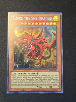 Yugioh! Slifer The Sky Dragon - KICO-EN063 Secret Pharaoh Rare 1st Edition NM - Image 9