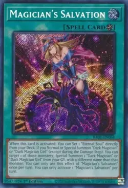Yugioh! Magician's Salvation - RA01-EN068 - Secret Rare - 1st Edition Near Mint, - Image 1