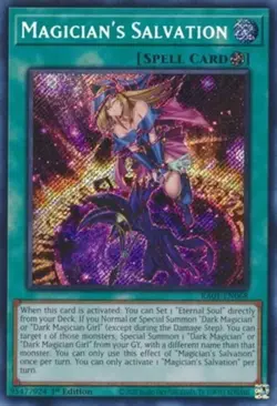 Yugioh! Magician's Salvation - RA01-EN068 - Secret Rare - 1st Edition Near Mint, - Image 2