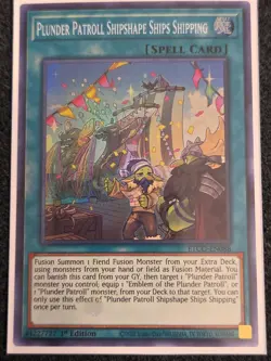 Yu-Gi-Oh! Plunder Patroll Shipshape Ships Shipping ETCO-EN088 Super Rare NM 1st - Image 1