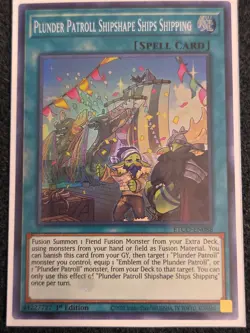Yu-Gi-Oh! Plunder Patroll Shipshape Ships Shipping ETCO-EN088 Super Rare NM 1st - Image 2