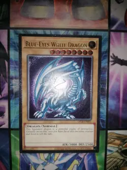 YU-GI-OH! Blue Eyes White Dragon Ultimate Rare Op28 En-001 Euro Print Lp 2 - Image 1