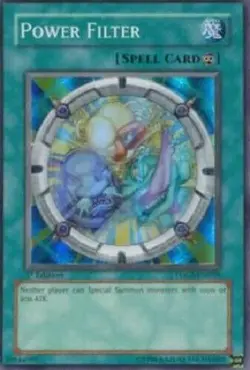 *** POWER FILTER *** 1ST EDITION SUPER RARE TDGS-EN058 (MP) YUGIOH! - Image 1