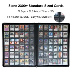 Premium 2300 Pockets Card Binder, Large 36-Pocket 2000+ Ringless Trading Card... - Image 2