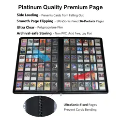 Premium 2300 Pockets Card Binder, Large 36-Pocket 2000+ Ringless Trading Card... - Image 4