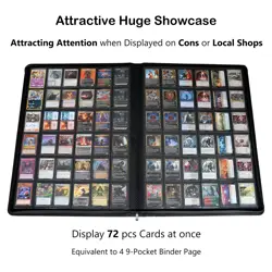 Premium 2300 Pockets Card Binder, Large 36-Pocket 2000+ Ringless Trading Card... - Image 3