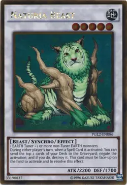 Yugioh! LP Naturia Beast - PGL2-EN086 - Gold Rare - Unlimited Edition Lightly Pl - Image 2