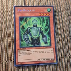 1996 Yu-Gi-Oh! 1st Edition Psi Blocker Card STBL-EN086 Secret Rare - Image 7
