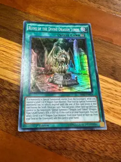 Ruins of the Divine Dragon Lords SR02-EN024 1st Edition Super Rare PL + BONUS - Image 1