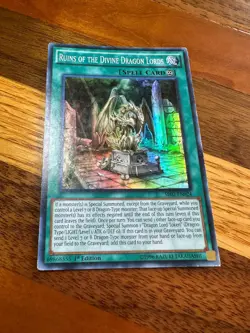 Ruins of the Divine Dragon Lords SR02-EN024 1st Edition Super Rare PL + BONUS - Image 3